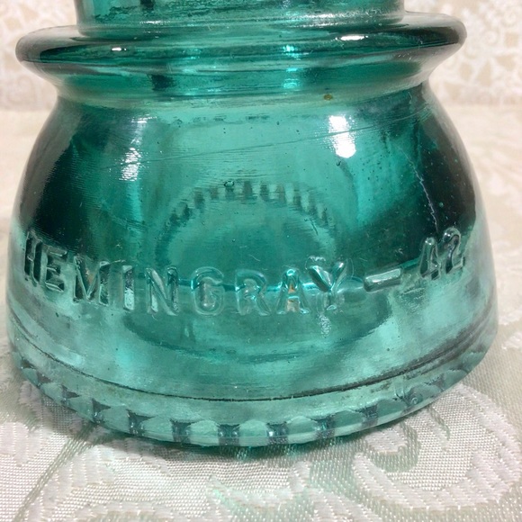 Vintage Aqua Hemingray - 42 Glass Insulator - Picture 2 of 7